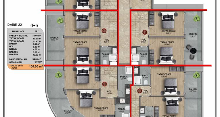 New off-plan project in Kestel